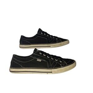 VANS Off The Wall Tory Skateboard Black White Low Top Sneakers Size 9.5